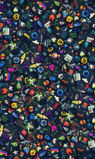 Hi Tech Icons Lumia Wallpaper