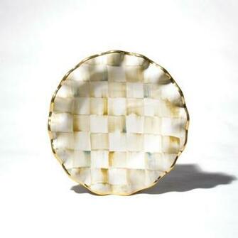 Mackenzie Childs Parchment Check Home Tabletop