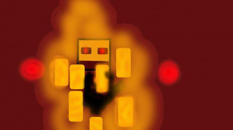 Blazing Battle In The Nether A Fierce Minecraft Blaze