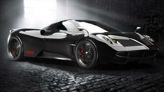 Pagani Huayra Supercar Black Wallpaper Widescreen