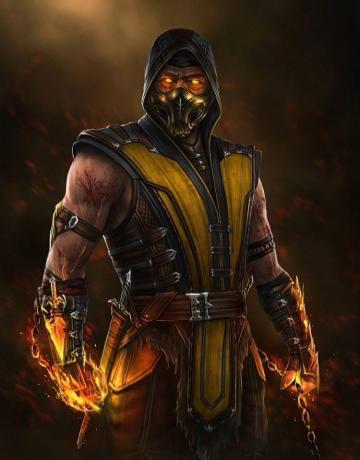Scorpion Mortal Kombat HD Mobile Wallpaper In