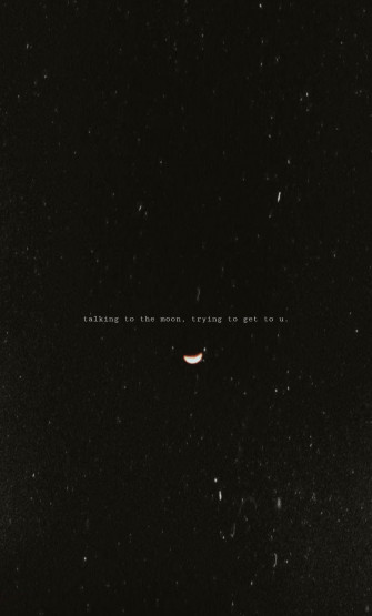 Talking To The Moon Short Quote Tattoos Dark Wallpaper Black