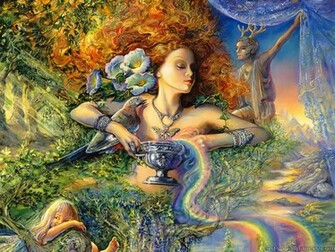 Josephine Wall Paintings Art Print Wallpaper Painting