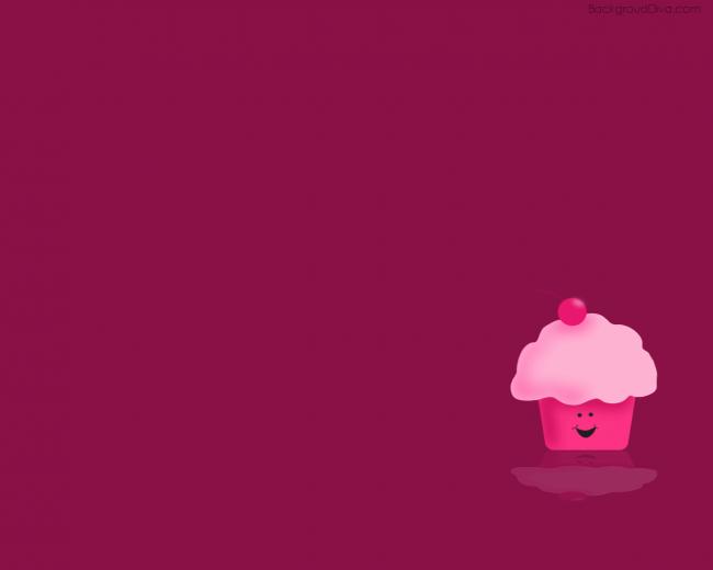 Pink Cupcake Wallpaper