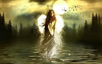 Girl Water Mermaid Sky Desktop Wallpaper Hq Photo