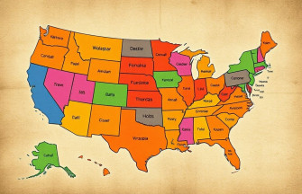 Usa Map HD Wallpaper