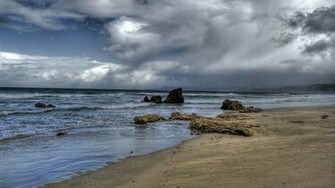 Storm Clouds Above The Ocean Wallpaper