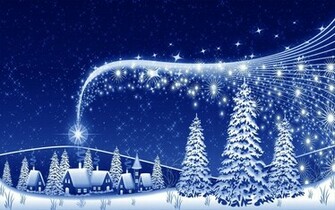Beautiful Christmas Night Wallpaper