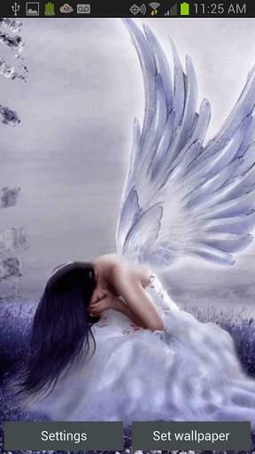 Crying Angel Wallpaper An Cries In This Sad
