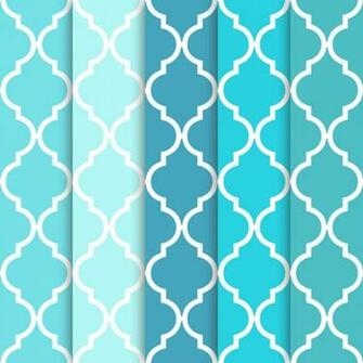 Blue Quatrefoil Pattern Src