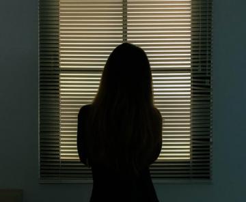 Sad Girl At Window Pictures Image