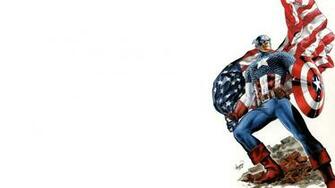 Captain America Shield American Flag Wallpaper