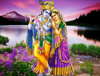 Cute Radha Krishna Wallpaper
