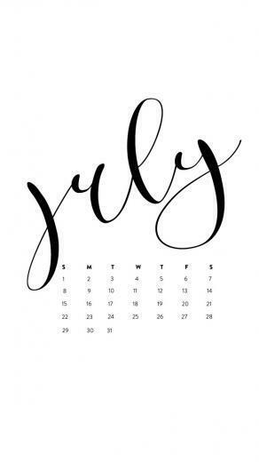 July iPhone Calendar Wallpaper Max Calendars