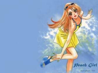 Peach Girl Image Blue HD Wallpaper And Background Photos