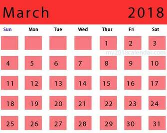 Custom Calendar Image For March Design