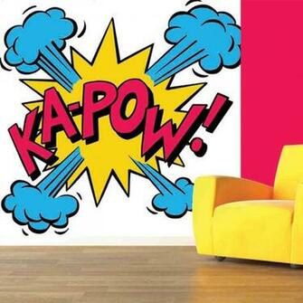 Kapow Mural By Digetex Wallpaper Direct Pop Art Image