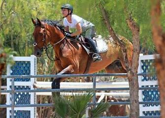 Kaley Cuoco Riding A Horse In La Full Size