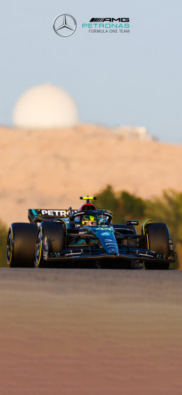 Lewis Hamilton W14 Bahrain Testing Phone Wallpaper With And