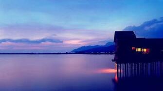 Wallpaper Twilight Landscape Beautiful Sunset Coast Desktop