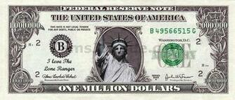 Love The Lone Ranger One Million Dollar Bill Gag Fun Money