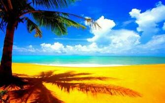 HD Golden Beach Wallpaper