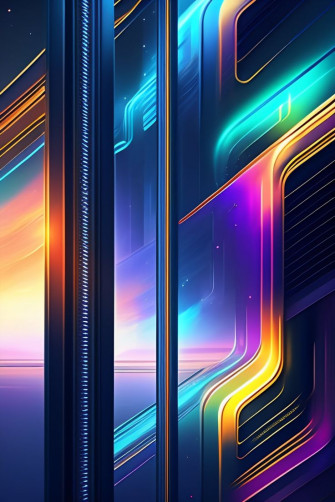 Futuristic Neon Wallpaper HD Abstract