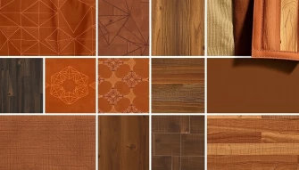 Collage Brown Wallpaper
