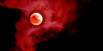 Lunar Eclipse Blood Moon Sky HD Wallpaper