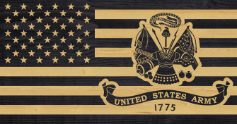 Field Flag Us Army Charred Chisel