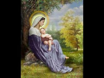 Mother Mary With Baby Jesus Wallpaper