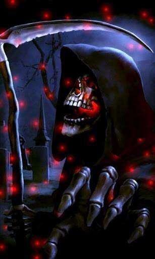 Bigger Evil Grim Reaper Sky Lwp For Android Screenshot