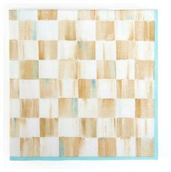 Parchment Check Paper Napkins Dinner Mackenzie Childs Eclectic
