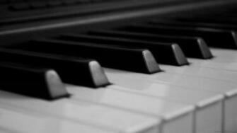 Wallpaper Keys Piano Buttons Black White Laptop