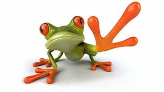 Green Funny Frog
