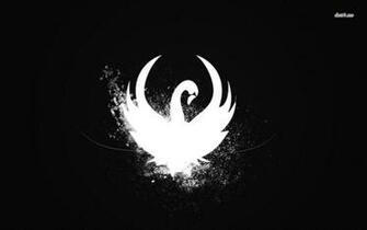 Swan Silhouette Wallpaper Digital Art
