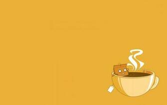 Minimalistic Coffee Vector Sauna Cups Simple Background Tea