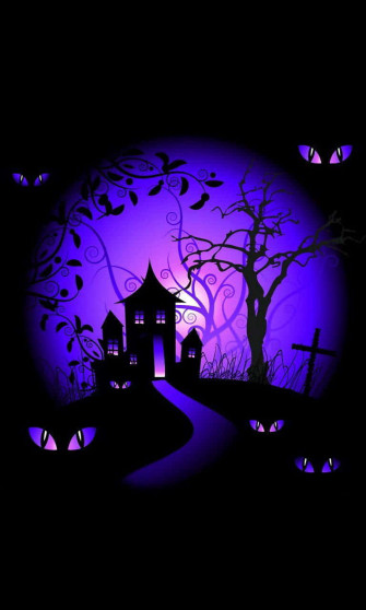 Neon Halloween Wallpaper