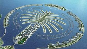 Palm Island Dubai City HD Wallpaper Of