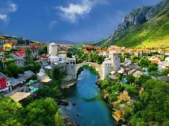 Of Alpine Town Desktop Wallpaper Mountains Houses For