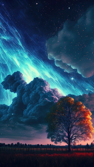 Night Sky Clouds Sunset Scenery 4k Wallpaper iPhone HD Phone 7700i