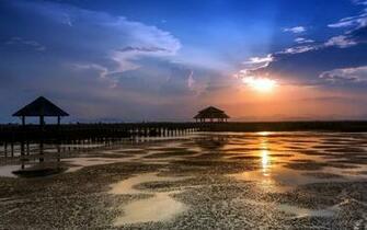 Widescreen Wallpaper Pier Nature Meditation Apps HD