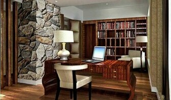 Stone Wallpaper For Study Room Decoration Interior Design