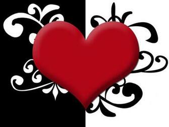 Go Back Image For Black And Red Heart Wallpaper
