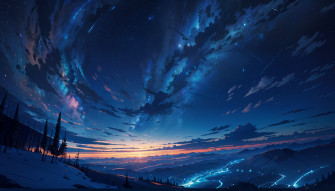 Anime Landscape HD Wallpaper