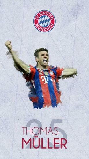 Thomas M Ller Phone Wallpaper Fcbayern
