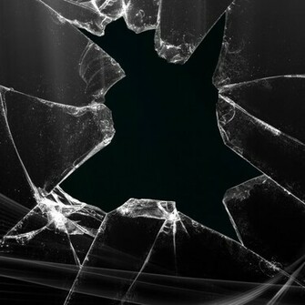 Pin Cracked Glass Wallpaper