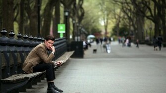 Trees Matt Smith Bench Eleventh Doctor Sitting Who Wallpaper