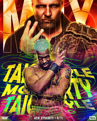 Jon Moxley Versus Lee Moriarty Aew Poster Wallpaper
