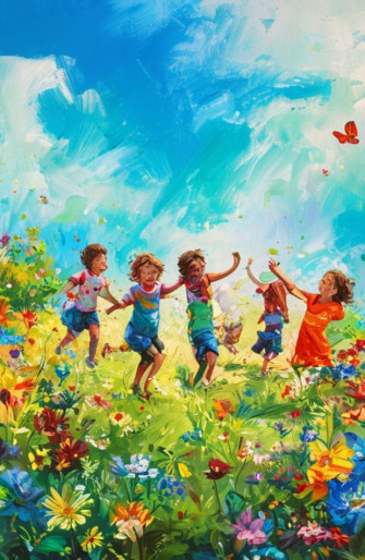Barefoot Kids Wallpaper